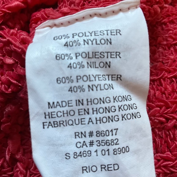 Cropped Short Sleeve Coral Sweater - Picture 3 of 4